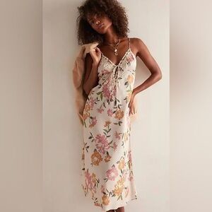 Free People Intimately Someone Like You Midi Slip Size Small